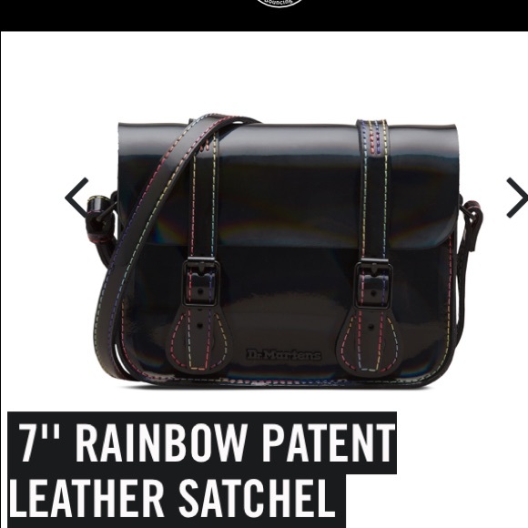 dr martens rainbow satchel